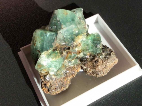 Rogerly Mine Fluorite Specimen - Blue Green Crystals