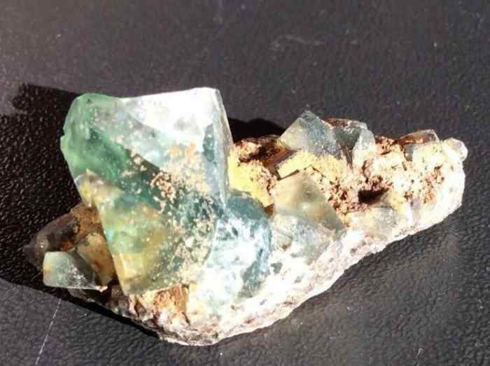 Rogerly Mine Fluorite Specimen   Blue Green Crystals