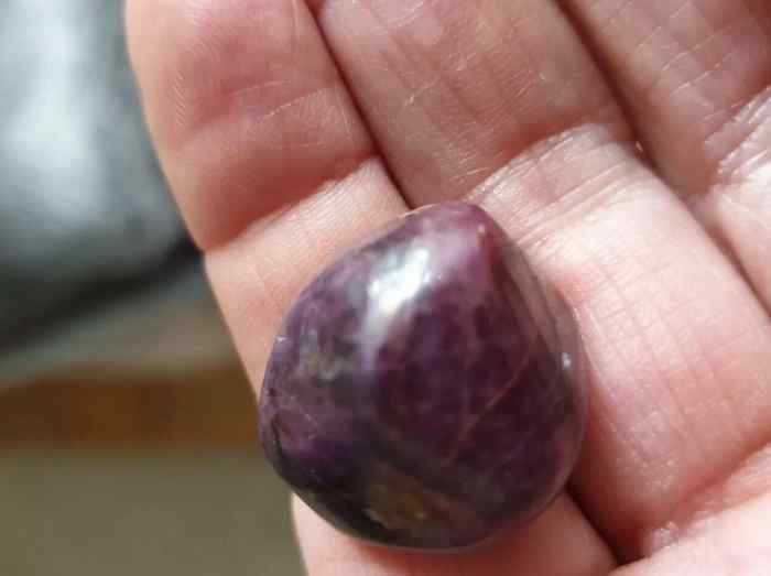 Ruby Polished Tumblestone - Deep Red Precious Stone Crystal 14g (c)